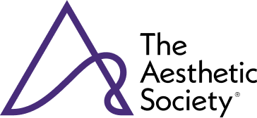 Logo of The Aesthetic Society in purple.